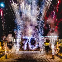 Bodenfeuerwerk Geb.feier Bamberg